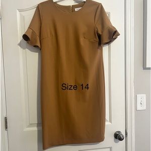 Brown business dress